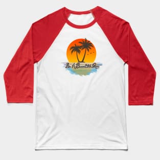 Tropical Summer Vacation - Tropical Island Vibes Baseball T-Shirt